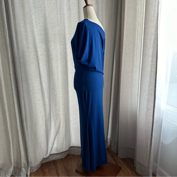 Royal Blue off shoulder dress - Picture 4 of 7